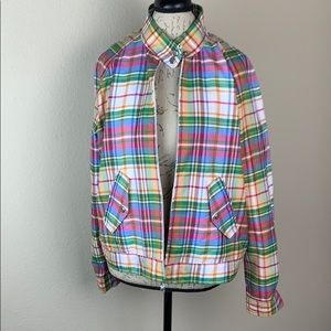 Ralph Lauren Active XL Plaid Windbreaker Jacket